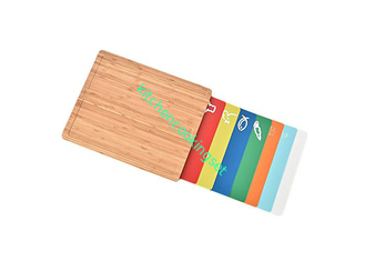 自然なタケ ブレッド ボード、機能シリコーンのマットによって置かれる木のまな板