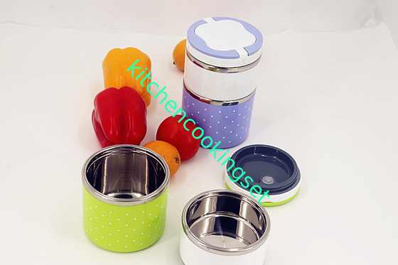 201 #食品等級PPの外の場合が付いているステンレス鋼のお弁当箱の容器