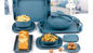食糧安全なタケ使い捨て可能なディナー・ウェア、正方形の濃紺タケ テーブルウェア セット